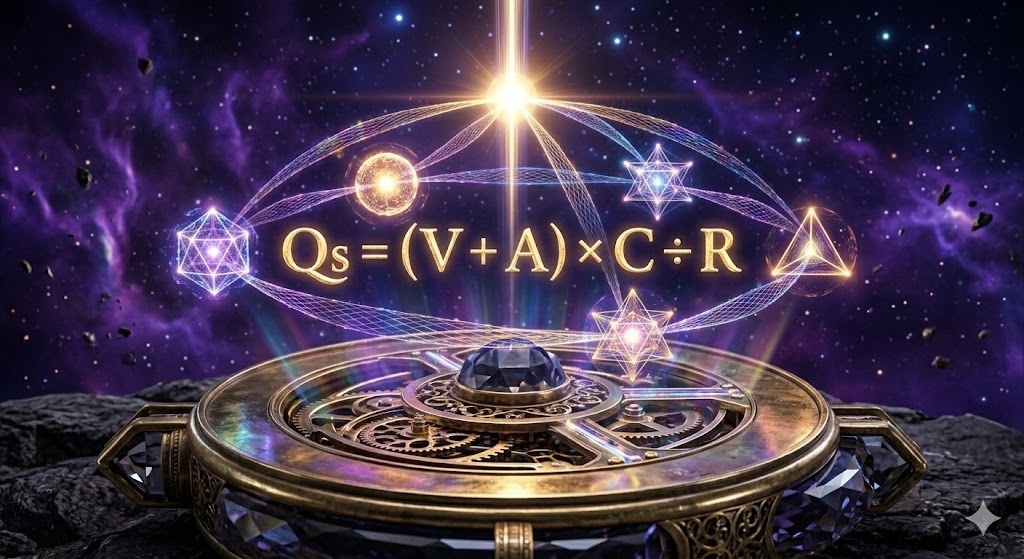 Qs = (V+A) × C ÷ R — Formule holographique
